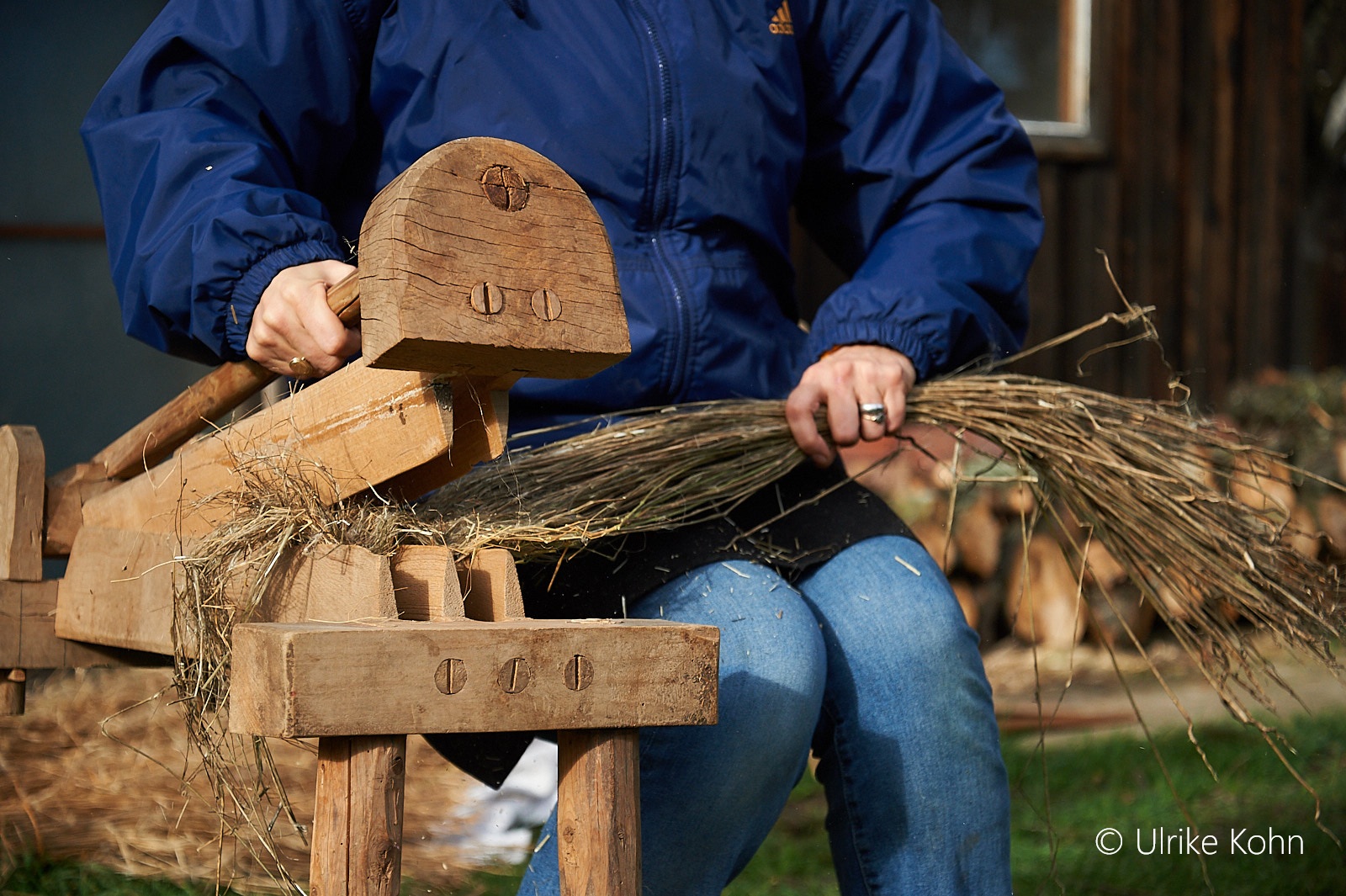 Kurs: Flachs brecheln – 1 qm Lein