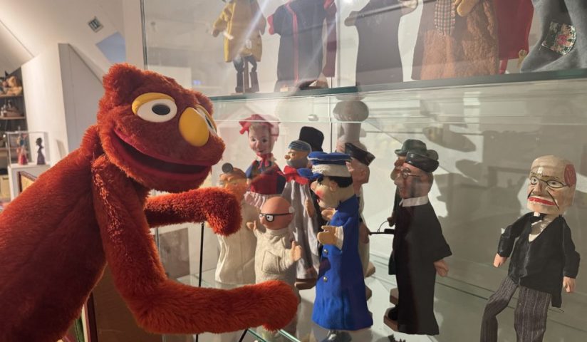 Kasi wirft einen Blick in die Ausstellung - c - Museumsdorf Hösseringen